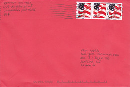 FLAG, STAMPS ON COVER, 2005, USA - Covers & Documents