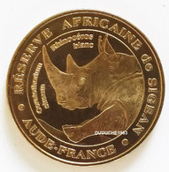 Monnaie De Paris 11.Sigean 4 - Le Rhinocéros Blanc 2005 - 2005