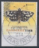 Denmark 2021. Butterflie. Really Used Stamp On Fragment. - Gebraucht