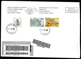 Europa Cept - 2014 - Cyprus - Postal History & Philatelic Cover With Registered Letter - 92 - 2014