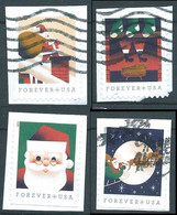 VEREINIGTE STAATEN ETATS UNIS USA 2021 A VISIT FROM SAINT NICK SET 4V USED ON PAPER SN 5644-47 MI 5877-80 YT 5486-9 - Gebraucht