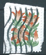 VERINIGTE STAATEN ETATS UNIS USA 2022 MOUNTAIN FLORA: WOOD LILY  P. 10¾ X 11 F USED PAPER SN 5677 MI  YT 5511A - Oblitérés