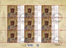 M 2022.05.03. Patrons Of Poland - Our Lady Of Czestochowa - Used Sheet - Used Stamps