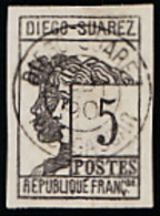 DIEGO-SUAREZ - N° 7 - Beau Cachet. Aminci. (voir Verso). - Used Stamps