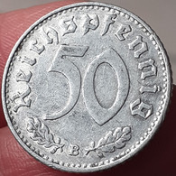 Monnaie 50 Reichspfennig 1939 B III Reich Allemagne - 50 Reichspfennig