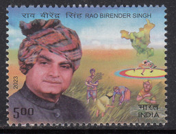 Rao Birender Singh, Politician Of Haryana, Agriculture, Women, Harvest, Map, Wrestling, Sport,  India MNH 2023 - Gebruikt