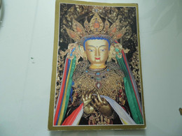 Cartolina Viaggiata "The Gilded Bronze Maitreva POTALA PALACE Tibet, China" 2000 - Tibet