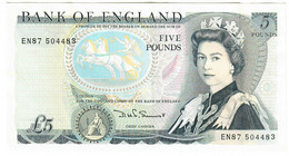 England United Kingdom 5 Pounds 1980 EF "Somerset" L - 5 Pond