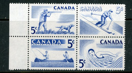 Canada MNH 1956  "Recreational Sports " - Unused Stamps
