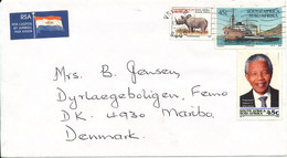 South Africa Cover Sent Air Mail To Denmark 1994 Topic Stamps - Lettres & Documents