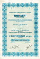 - Titre De 1983 - Société Bruxelloise De Gestion Agricole Et De Financement BRUGEFI - Société Anonyme - EF- - Africa