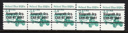 USA — SCOTT 2123a — SCHOOL BUS PC #1 PS5 — LINE GAP — MNH — SCARCE - Coils (Plate Numbers)