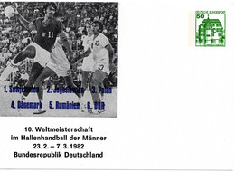 57319 - Bund - 1982 - 50Pfg B&S PGAKte "10. Hallenhandball-WM Der Maenner", Ungebraucht - Handball