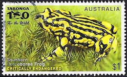 AUSTRALIA 2016 $1 Multicoloured, Endangered Wildlife-Southern Corroboree Frog FU - Used Stamps