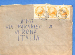 Lettre : Romania To Italy Singer DINO L00101 - Lettres & Documents