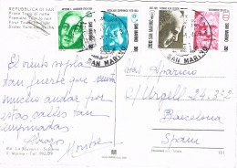 49251. Postal SAN MARINO 1983. Primera Torre Por La Noche - Lettres & Documents