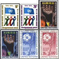 UN - New York 283A-284A,285-286,287-288 (complete Issue) Unmounted Mint / Never Hinged 1975 30 Years UN, Namibia, Peace - Ungebraucht