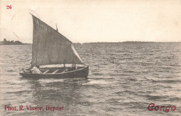 Congo - Barque A Voile - Animé - N°26 -  R Visser - Carte Postale Ancienne - - Other & Unclassified
