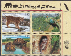 UNO-Genf, 2001, 409/12,  MNH **, Gefährdete Arten (IX): Fauna. - Other & Unclassified