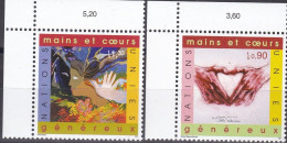 UNO-Genf, 2001, 413/14,  MNH **, Jahr Des Ehrenamtes: Gemäldeausstellung „Ein Herz, Eine Welt“, - Autres & Non Classés