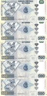 CONGO 500 FRANCS 2013 UNC P 96 B ( 5 Billets ) - Unclassified