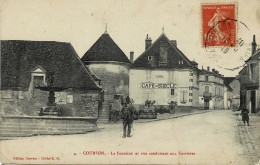 !! - 89 - Yonne - Courson - La Fontaine Et Rue Conduisant Aux Carrières - Courson-les-Carrières