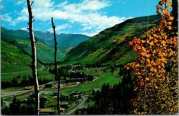 Colorado Vail Village Golf Course And Gore Range In The Fall - Rocky Mountains