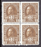 Canada - Scott #MR4 - Block/4 - MNG - SE At Top - SCV $100 - War Tax