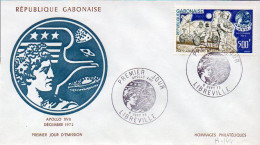 GABON A 144b Fdc Apollo XVII Décembre 1972 - Sonstige & Ohne Zuordnung