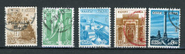 EGYPTE: MONUMENTS - N° Yt 1054+1055+1057+1060+1061 Obli. - Gebraucht