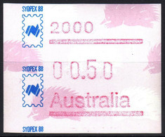 1988 Australia ATM 11 Echidna * SYDPEX 88 * $0,50 MNH * Frama Stamps Automatenmarken Etiquetas Automatici - Timbres De Distributeurs [ATM]