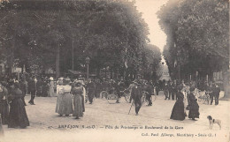 CPA 91 ARPAJON / FETE DU PRINTEMPS / BOULEVARD DE LA GARE - Arpajon