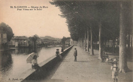 St Girons * Champ De Mars * Pont Vieux Sur Le Salat * Promeneurs - Saint Girons