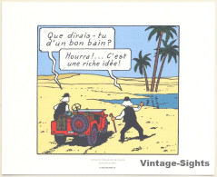 Tintin: Extrait De Tintin Au Pays De L'Or Noir *2 (Lithography Hergé Moulinsart 2011) - Sérigraphies & Lithographies