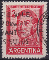 Argentine YT 604B Mi 765IIa Sn 692 Année 1959-62 1961 (Used °) José Francisco De San Martín - Gebruikt