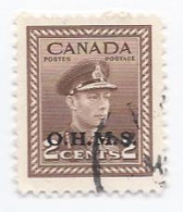 17178) Canada 1949 Postmark Cancel OHMS Overprint - Overprinted