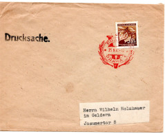 57512 - Deutsches Reich / Boehmen & Maehren - 1941 - 30h Lindenzweig EF A DrucksBf PRAG - V -> Geldern - Lettres & Documents