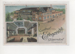 Antike Postkarte - GASTHOF ERBAGERICHT GÖPPERSDORF BEI BURGSTÄDT, SA  VON 1925 - Burgstaedt