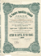 - Titre De 1927 - La Foncière Immobilière Coloniale - FONICO - Société Congolaise à Responsablilité Limitée - - Africa