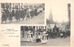 CPA 91 BRUNOY / OBSEQUES DE Mr L'ABBE MURET / CURE DE BRUNOY / 15 FEV 1908 / Cpa Rare - Brunoy