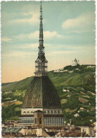 AC6154 Torino - Mole Antonelliana - Basilica Di Superga Sullo Sfondo / Viaggiata 1957 - Mole Antonelliana