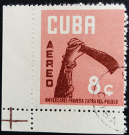 Cuba 1962 Agriculture Canne à Sucre Sugar Cane Yvert PA237 O Used - Luftpost