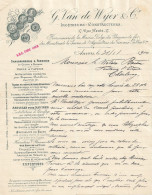 Document 1900 G. Van De Wuer & Co Anvers Ingénieurs-Constructeurs Fournisseurs Marine Belge Chemins De Fer Etc... - Ambachten