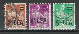 Réunion Yv. 331, 333, 333A, Mi 399, 401, 407 - Oblitérés