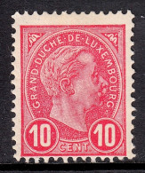 Luxembourg - Scott #74 - MH - SCV $14 - 1895 Adolfo De Perfíl