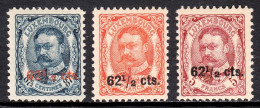 Luxembourg - Scott #94-96 - MNH/MH - #95 Is MH, Others MNH - SCV $12 - 1906 Guillaume IV
