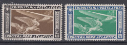 Italy Colonies Tripolitania 1933 Posta Aerea Sassone#28-29 Mint Never Hinged - Tripolitania