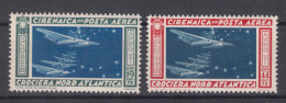 Italy Colonies Cirenaica 1933 Posta Aerea Sassone#18-19 Mint Never Hinged - Cirenaica