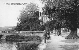 Caudebec En Caux * Hôtel Du Château Et La Terrasse * Pêcheurs Pêche à La Ligne - Caudebec-en-Caux