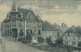 St. Andreasberg I. H. Kaiserl. Postamt Und Kriegerdenkaml - Von 1911 (59546) - St. Andreasberg